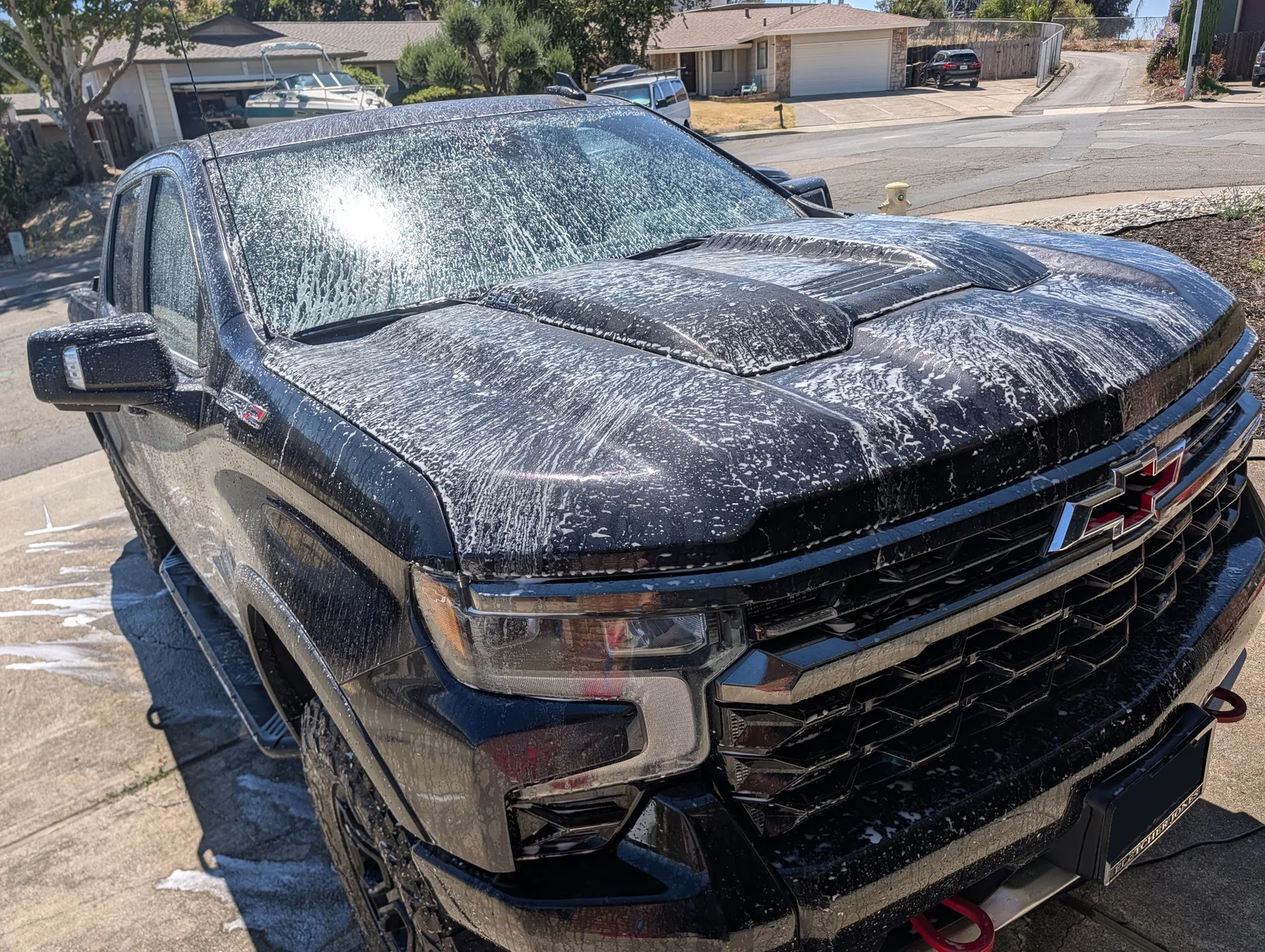 Silverado after express wash by Pride Auto Wash