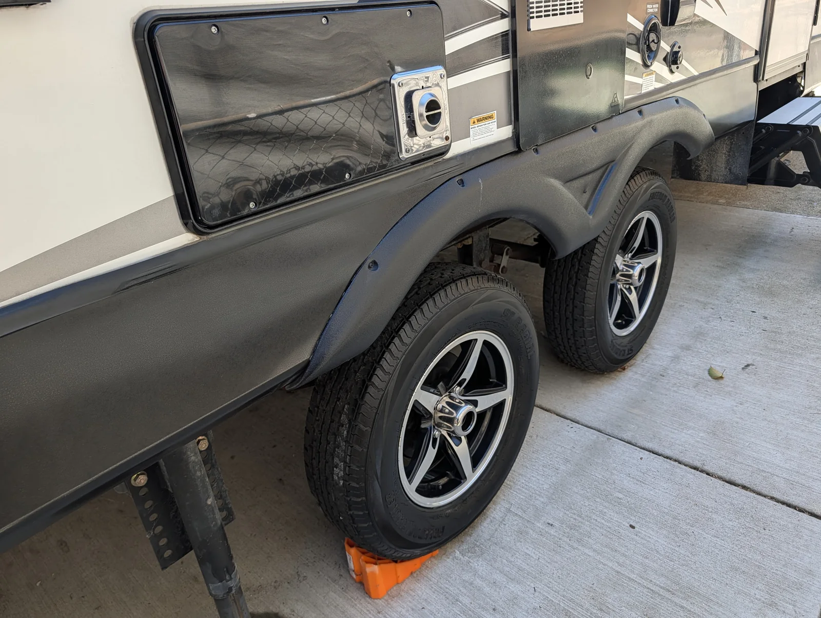 RV Wheels after exterior detail by Pride Auto Wash